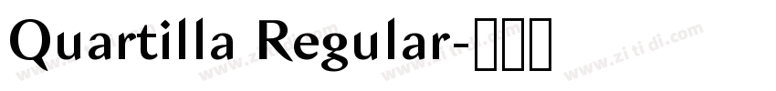 Quartilla Regular字体转换 Quartilla Regular字体转换